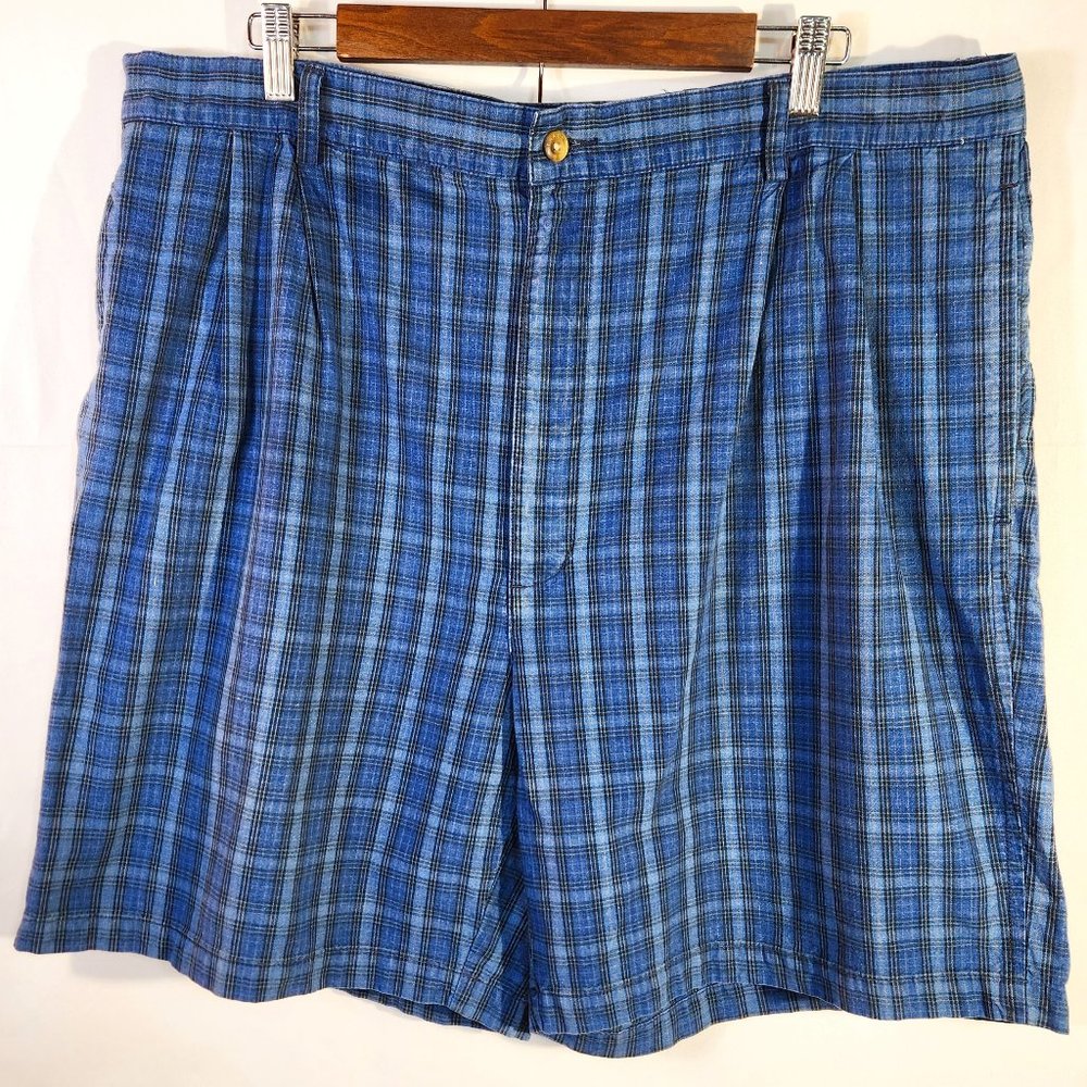Trader bay 100% cotton pleated Men's shorts Size 40W  (P-15)